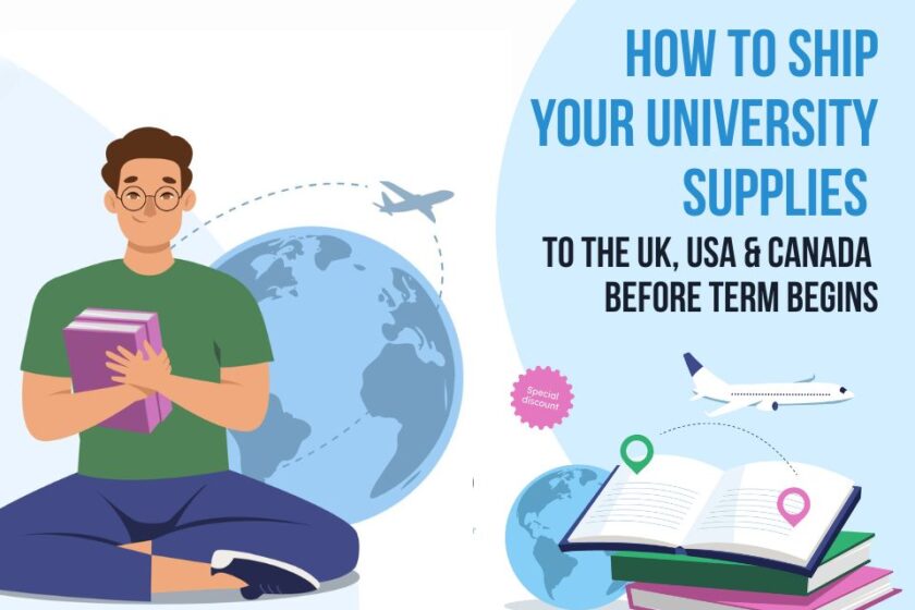 How to Ship Your University Supplies to the UK, USA & Canada Before Term Begins